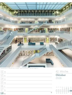 Ackermann Kunstverlag Wochenkalender*Malerisches Deutschland Wochenplaner Kalender 2026