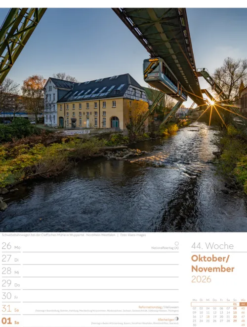 Ackermann Kunstverlag Wochenkalender*Malerisches Deutschland Wochenplaner Kalender 2026