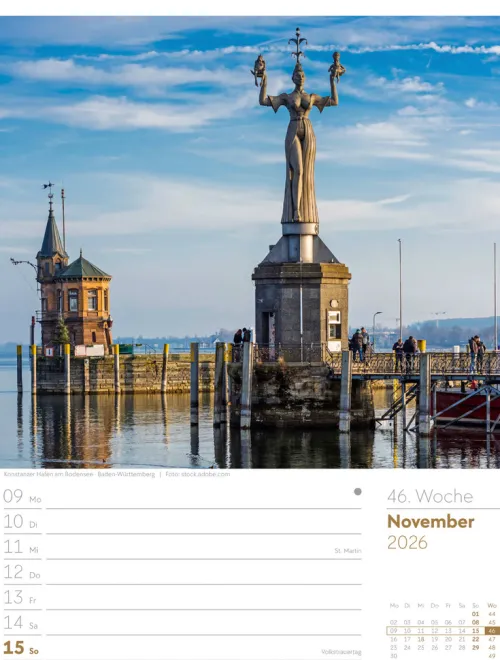 Ackermann Kunstverlag Wochenkalender*Malerisches Deutschland Wochenplaner Kalender 2026