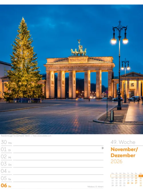 Ackermann Kunstverlag Wochenkalender*Malerisches Deutschland Wochenplaner Kalender 2026