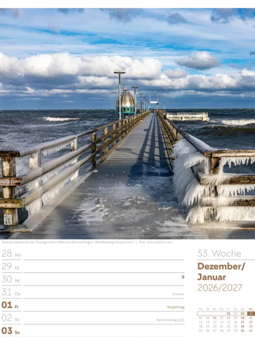 Ackermann Kunstverlag Wochenkalender*Malerisches Deutschland Wochenplaner Kalender 2026