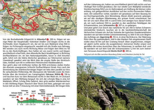 Bergverlag Rother Wandern & Radfahren-Malerweg und Dichter-Musiker-Maler-Weg