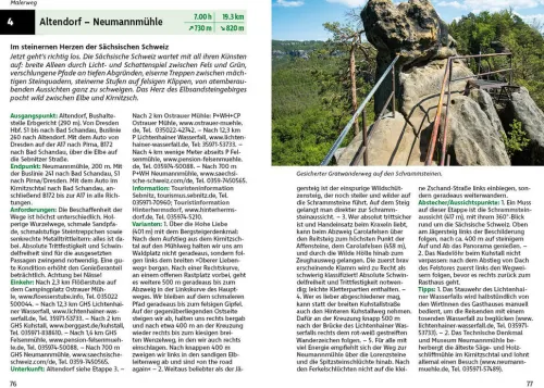 Bergverlag Rother Wandern & Radfahren-Malerweg und Dichter-Musiker-Maler-Weg