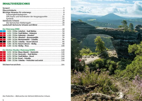 Bergverlag Rother Wandern & Radfahren-Malerweg und Dichter-Musiker-Maler-Weg