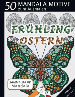 Mandala Sammelband 50 Mandala Motive zum Ausmalen - Frühling-Ostern*BoD - Books on Demand Sale