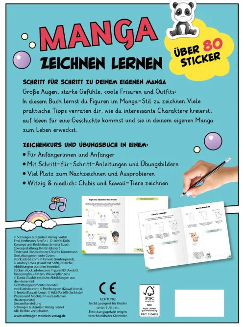 Kinder Schwager und Steinlein Artbooks & Handbücher|Für Kinder - Kodomo-Manga Zeichnen lernen I Schritt-für-Schritt-Anleitung