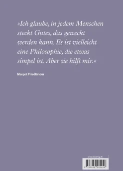 Sandmann, Elisabeth Biografien & Erinnerungen|Wirtschaft*Margot Friedländer. Eine Stimme für das Leben