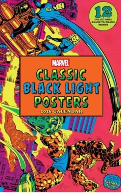 Marvel Classic Black Light 2026 Poster Calendar with 12 Frameable Prints*Simon + Schuster LLC New