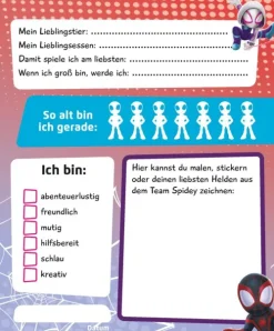 Nelson Verlag Freundebücher*MARVEL Spidey und seine Super-Freunde: Mein Kindergarten Freundebuch