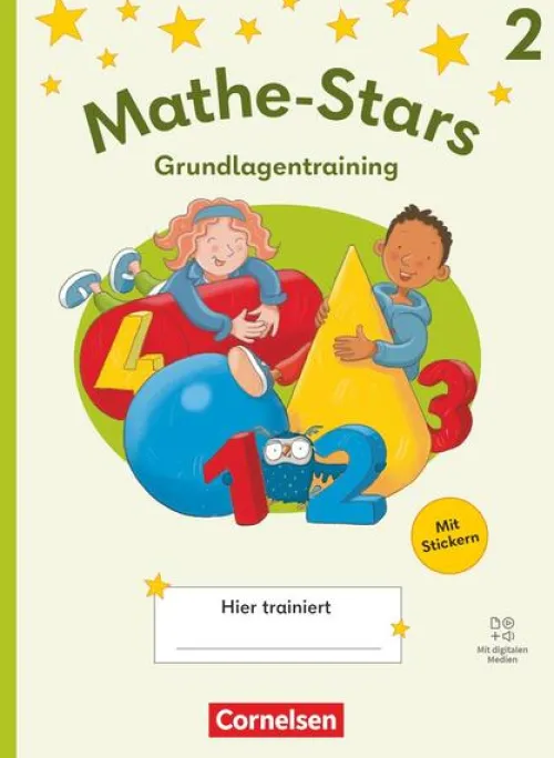 Cornelsen Verlag GmbH Quali Trainer·Grundschule|Grundschule·Mathematik*Mathe-Stars 2. Schuljahr - Grundlagentraining Ausgabe 2025 - Übungsheft mit Lösungen und digitalen Medien
