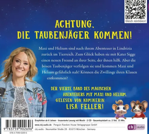 Kinder cbj audio Kinder- & Jugendbücher·Romane & Erzählungen|Kinder- & Jugendbücher·Fantasy-Maxi & Helium - In den Klauen der Taubenjäger