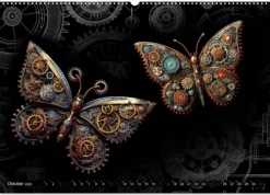 Calvendo Wandkalender-Mechanische Steampunk Tierwelt (Wandkalender 2026 DIN A2 quer), Monatskalender