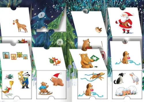 Ars Edition GmbH Posterkalender-Mein Adventskalender mit Stickern