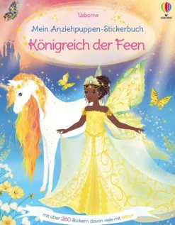 Usborne Verlag Stickerhefte-Mein Anziehpuppen-Stickerbuch: Königreich der Feen