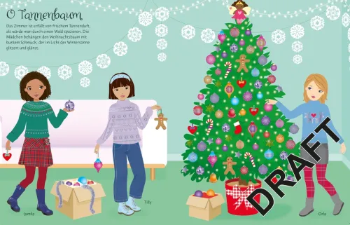 Usborne Verlag Stickerhefte*Mein Anziehpuppen-Stickerbuch: Winterwunderland