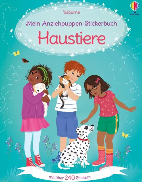 Usborne Verlag Stickerhefte-Mein Anziehpuppen-Stickerbuch: Haustiere