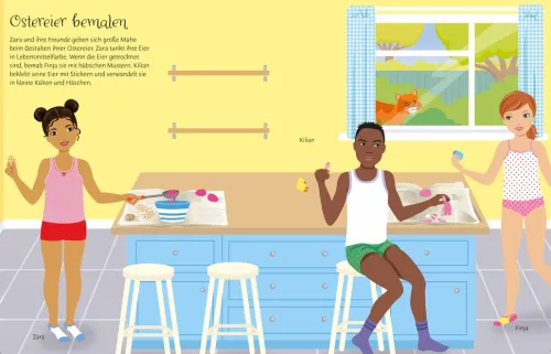 Mein Anziehpuppen-Stickerbuch: Ostern*Usborne Verlag