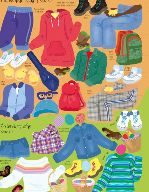 Mein Anziehpuppen-Stickerbuch: Ostern*Usborne Verlag