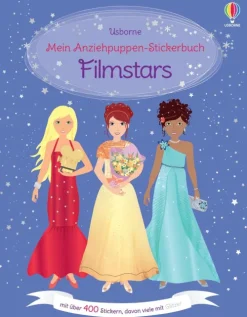 Mein Anziehpuppen-Stickerbuch: Filmstars*Usborne Verlag Clearance