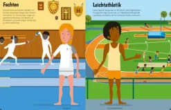 Usborne Verlag Stickerhefte-Mein Anzieh-Stickerbuch: Sportarten aus aller Welt