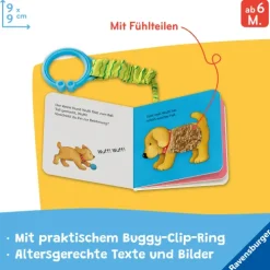Ravensburger Verlag 0-3 Jahre*Mein erstes Buggybuch: Fühl mal! Lieblingstiere