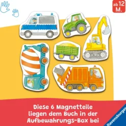 Kinder Ravensburger Verlag 0-3 Jahre-Mein erstes Magnetbuch - Was fährt wo? Fahrzeuge