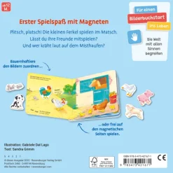 Kinder Ravensburger Verlag 0-3 Jahre-Mein erstes Magnetbuch - Wer spielt mit wem? Bauernhoftiere