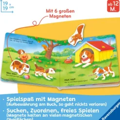 Ravensburger Verlag 0-3 Jahre*Mein erstes Magnetbuch - Wer gehört zu wem? Tierkinder