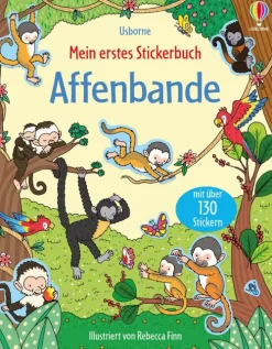 Mein erstes Stickerbuch: Affenbande*Usborne Verlag Discount
