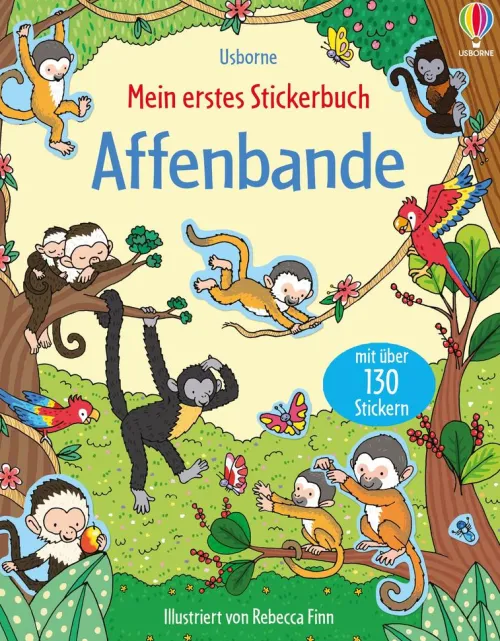 Mein erstes Stickerbuch: Affenbande*Usborne Verlag Discount