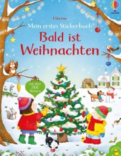 Usborne Verlag Stickerhefte-Mein erstes Stickerbuch: Bald ist Weihnachten