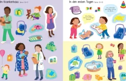 Usborne Verlag Stickerhefte-Mein erstes Stickerbuch: Wir bekommen ein Geschwisterchen!