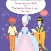 Usborne Verlag Stickerhefte-Mein großes Anziehpuppen-Stickerbuch: Reise um die Welt und Modische Reise durch die Zeit