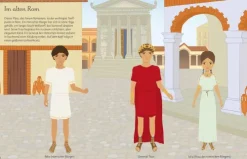 Usborne Verlag Stickerhefte-Mein großes Anziehpuppen-Stickerbuch: Reise um die Welt und Modische Reise durch die Zeit