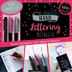 Coppenrath, Münster Kalligraphie & Handlettering-Mein Handlettering Metallic Starter-Set