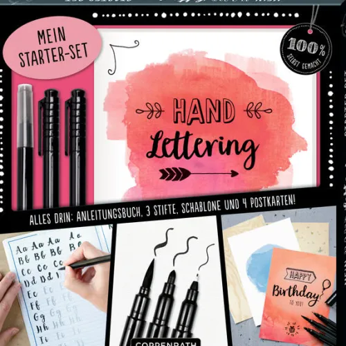 Coppenrath Kalligraphie & Handlettering*Mein Handlettering Starter-Set