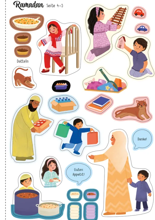 Usborne Verlag Stickerhefte-Mein Immer-wieder-Stickerbuch: Das Zuckerfest