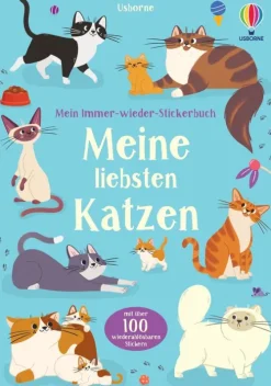 Usborne Verlag Stickerhefte-Mein Immer-wieder-Stickerbuch: Meine liebsten Katzen