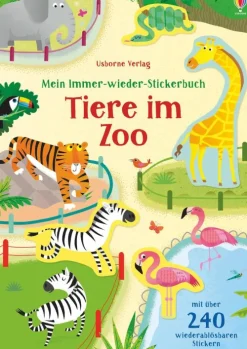 Usborne Verlag Kinder- & Jugendbücher|3-6 Jahre*Mein Immer-wieder-Stickerbuch: Tiere im Zoo