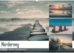 Calvendo Wandkalender-Mein Jahr auf Norderney (Wandkalender 2026 DIN A2 quer), Monatskalender