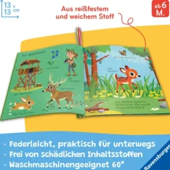 Kinder Ravensburger Verlag 0-3 Jahre-Mein Knuddel-Knautsch-Buch - Im Wald