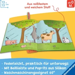 Mein Knuddel-Knautsch-Buch: flip&pop. Meine Tiere*Ravensburger Verlag New