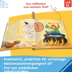 Mein Knuddel-Knautsch-Buch: Alle meine Kinderreime; weiches Stoffbuch, waschbares Badebuch, Babyspielzeug ab 6 Monate*Ravensburger Verlag Discount