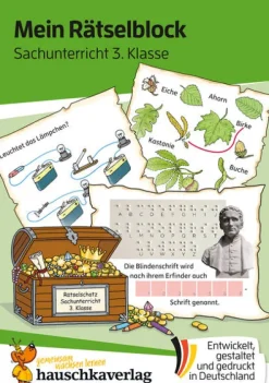 Mein Rätselblock Sachunterricht 3. Klasse*Hauschka Verlag GmbH Online