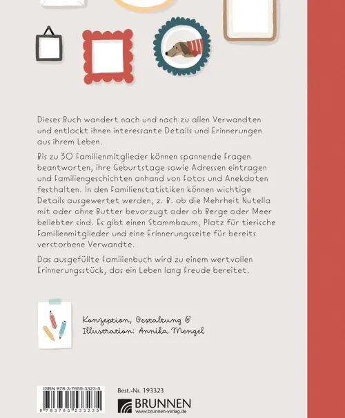 Brunnen-Verlag GmbH Freundebücher*Meine Familie in einem Buch