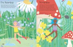 Usborne Verlag Stickerhefte-Meine glitzernden Anziehpuppen-Stickerbücher mini: Im Ballett, Feen, Freundinnen und Prinzessinnen