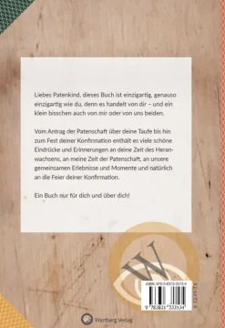 Wartberg Verlag Kommunion & Konfirmation*Meinem Patenkind zur Konfirmation