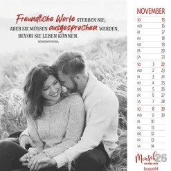 Kawohl Postkartenkalender-Mensch, ich mag dich 2026