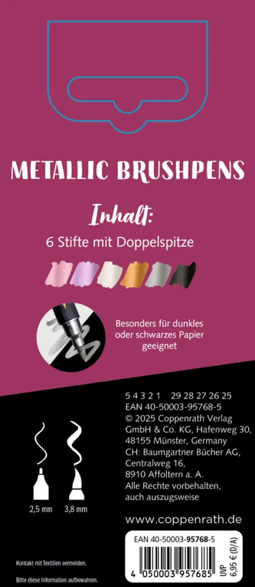 Metallic Brushpens (Beere)*Coppenrath Hot