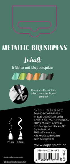 Metallic Brushpens (Grün)*Coppenrath New